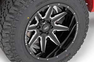 GMC Sierra 2500 HD Wheel - Rough Country - Series 91, One-Piece - Gloss Black - '01-'10 GMC Sierra 2500 HD Wheel - Rough Country - Series 91, One-Piece - Gloss Black - '01-'10
